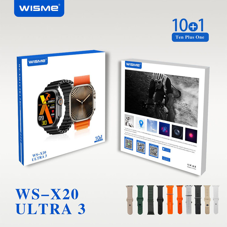 ساعت هوشمند WISME مدل WS-X20 ULTRA3