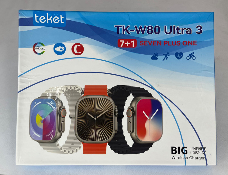 پک ساعت هوشمند TEKET مدل TK-W80 ULTRA3