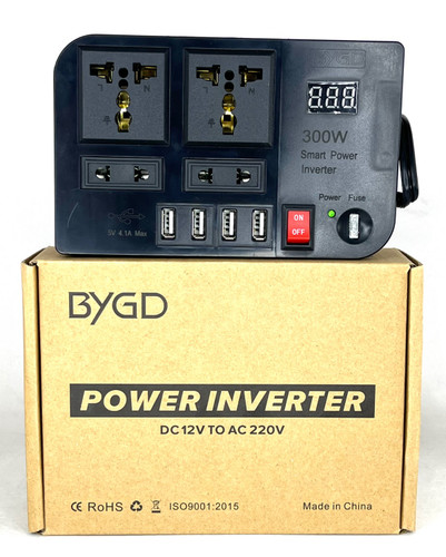 اینورتر فندکی خودرو BYGD 300W مدل E8982