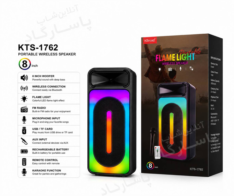 اسپیکر بلوتوثی قابل حمل مدل KTS-1762