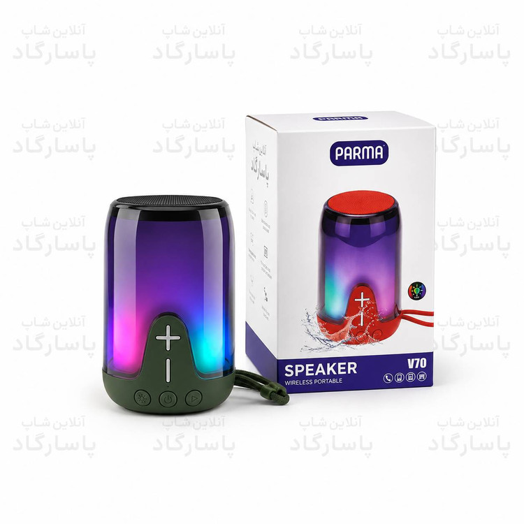 اسپیکر بلوتوثی قابل حمل پارما مدل PARMA V70
