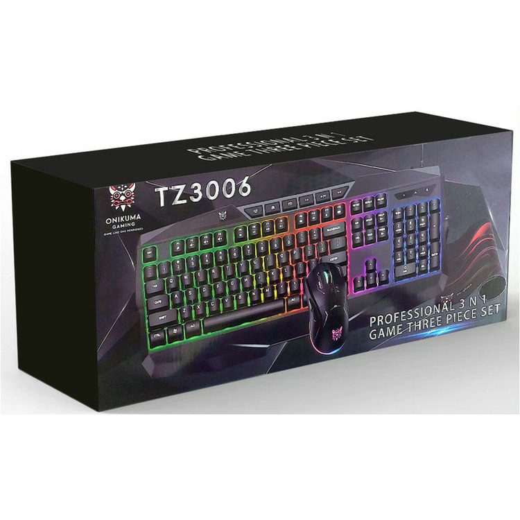 ست گیمینگ اونیکوما مدل TZ3006 شامل ماوس و کیبورد و موس پد