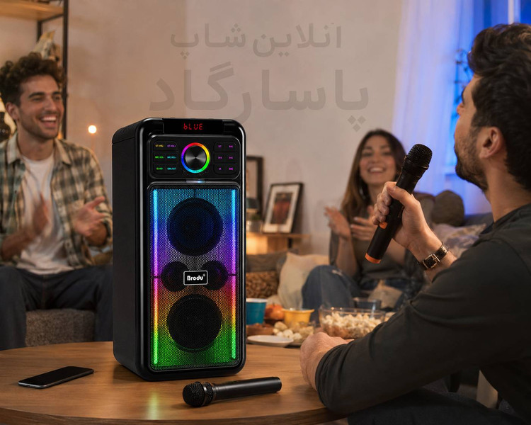 اسپیکر بلوتوثی قابل حمل BRODU مدل BTS-2245