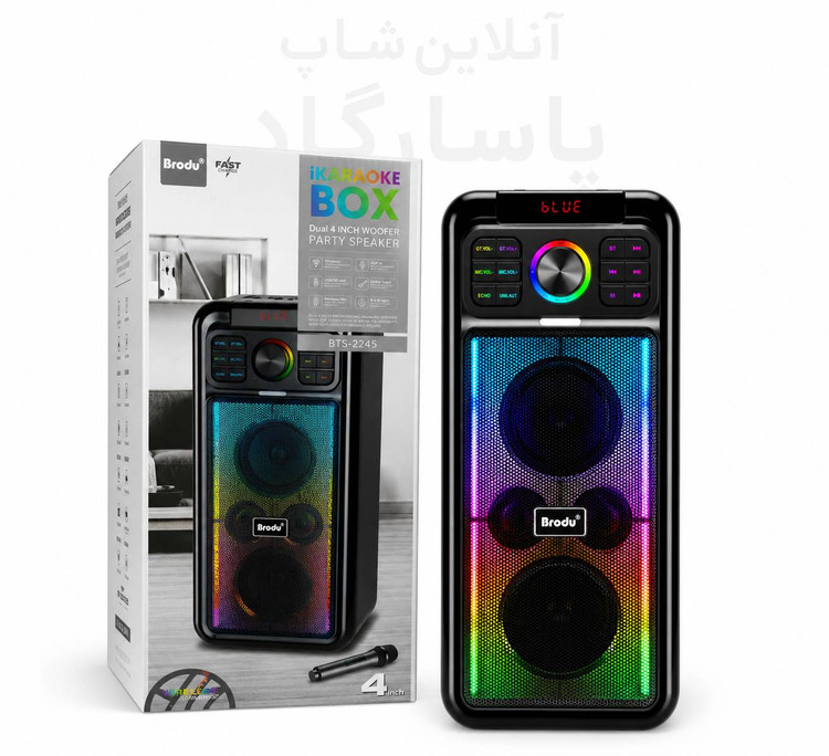 اسپیکر بلوتوثی قابل حمل BRODU مدل BTS-2245