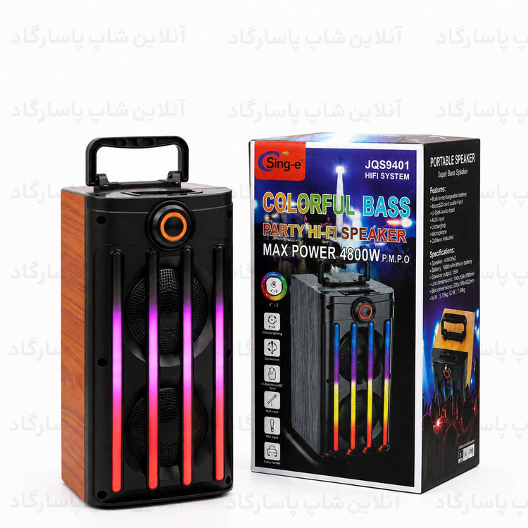 اسپیکر بلوتوثی قابل حمل SING-E مدل JQS9401