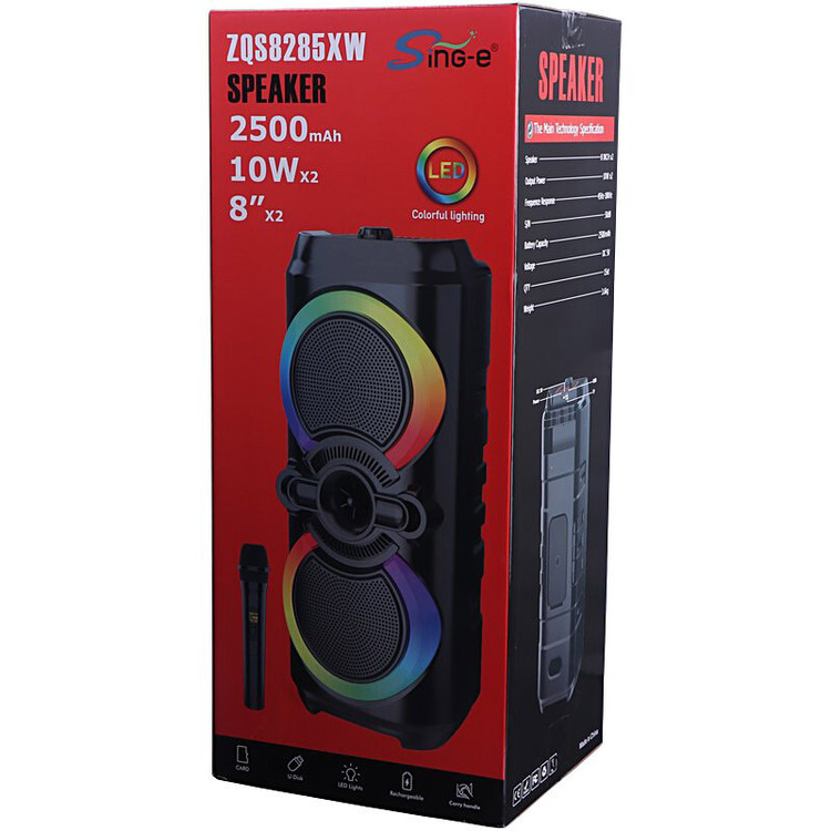 اسپیکر بلوتوثی قابل حمل SING-E مدل ZQS8285XW