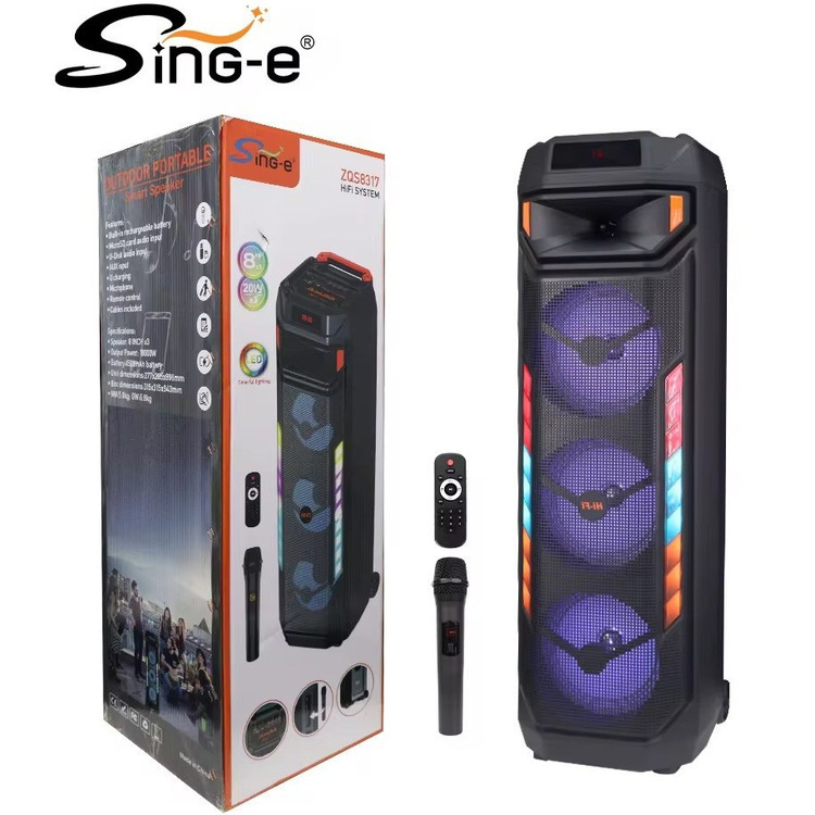 اسپیکر بلوتوثی قابل حمل SING-E مدل ZQS8317